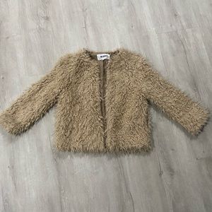 BB Dakota Faux Fur Shag Crop Jacket